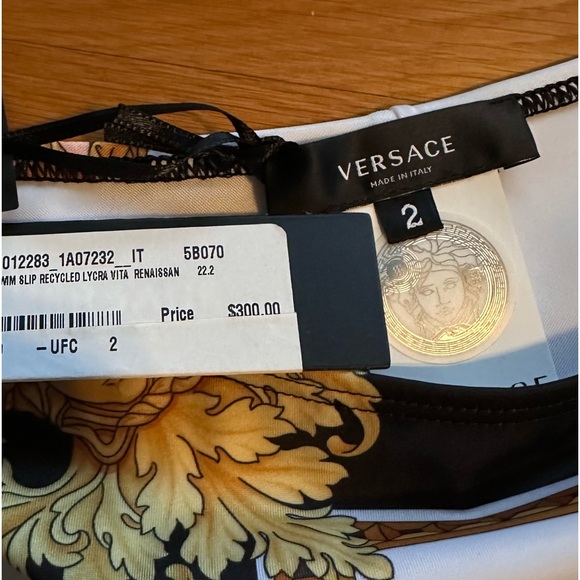 Versace Renaissance Print two piece swim suit. - Picture 3 of 11